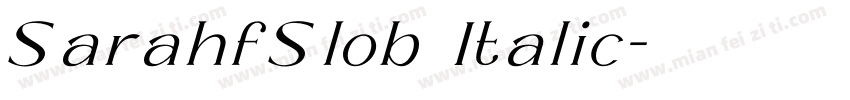 SarahfSlob Italic字体转换